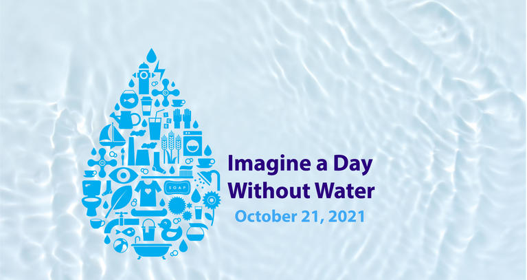 Imagine a day without water logo