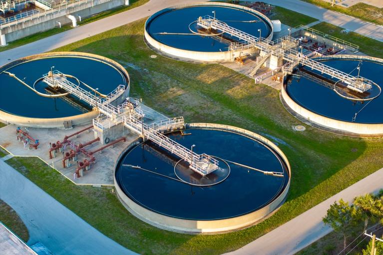 Sewer treatment plant.